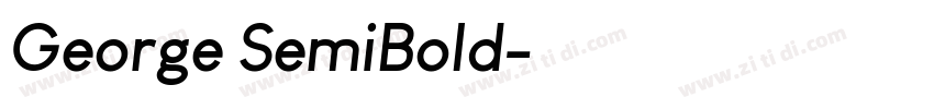 George SemiBold字体转换